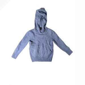 J Crew Crewcuts Cashmere Hoodie Sweater Blue Kids Size 2 3 XXS Pullover